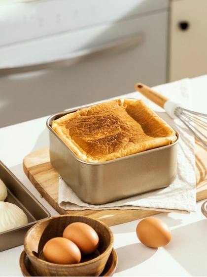 古早蛋糕模具烤盘加高6-8-9寸不沾烤箱家用烘焙正方形食品级烘烤