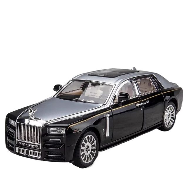 Rolls-Royce Phantom 1 24 Simulation Metal Car Model Ornament Luxury Car Sedan Children's Toy Car Boy