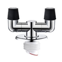 灰水管三头通洗衣机排水管地漏专用接头三通分流器一分二双排水