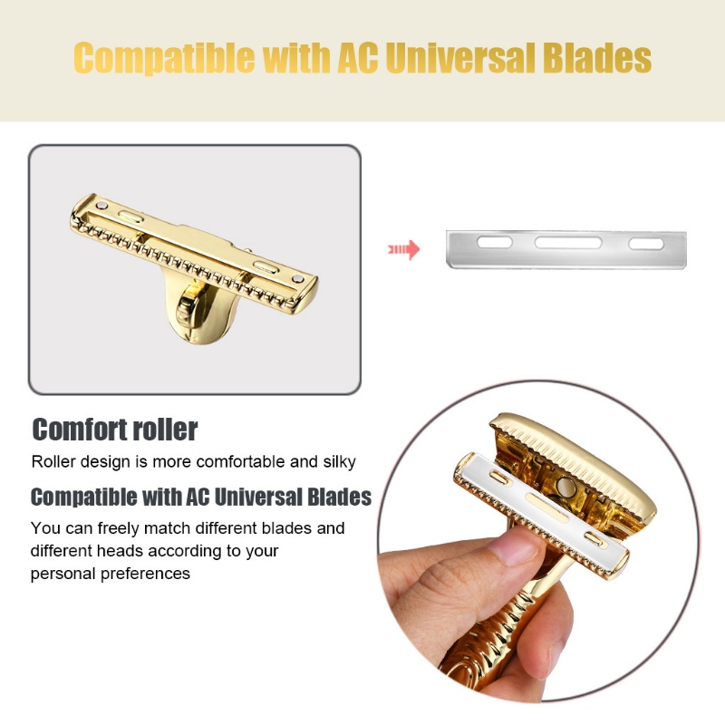 Amazon's Best-Selling Manufacturer Direct Supply New Model Men's Vintage Razor Zinc Alloy Razor Manual Razor