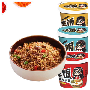 免煮冲泡方便米饭非干拌饭速食桶装宿舍学生特价懒人快餐牛肉香辣
