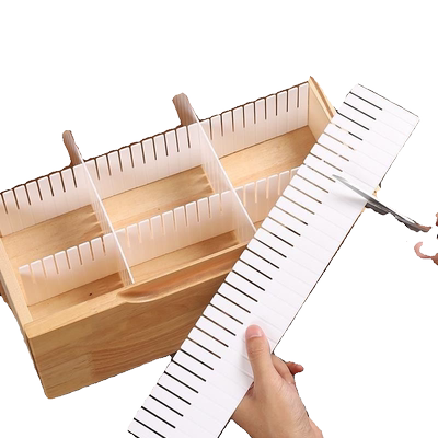 抽屉收纳分隔板片塑料分割板隔断自由组合内衣袜子收纳盒分格神器