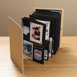 Accordion Stereo Book DIY Homemade Couple Photo Book Photo Album Commemorative Album Creative Handmade Gift Foldable