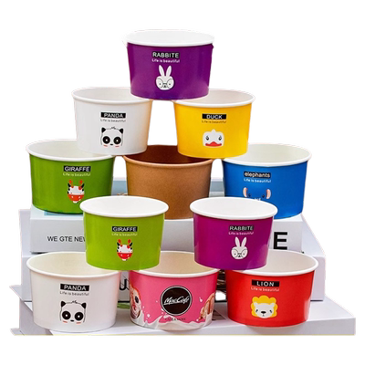 加厚冰淇淋纸杯带盖|千人加购