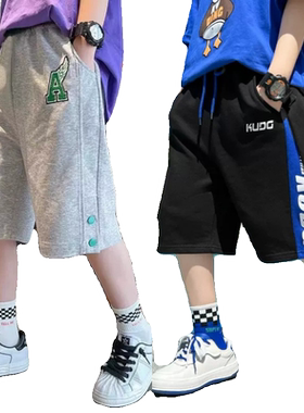 儿童五分裤短裤夏季男童裤子2024夏季薄款中裤夏装中大童装纯棉