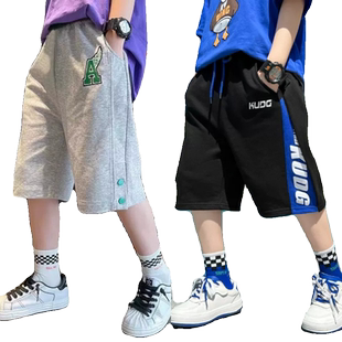 儿童五分裤短裤夏季男童裤子2024夏季薄款中裤夏装中大童装纯棉