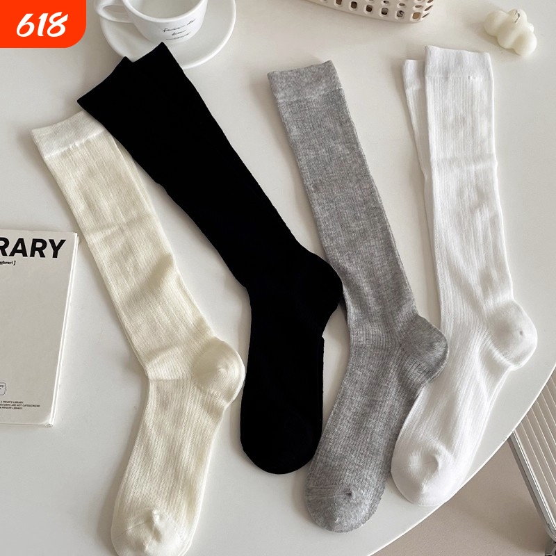 Miu Gray Calf-Length Socks for Women, Spring and Summer Thin Style, Stacked Socks to Match Mary Jane Shoes, Ballet-Style Lightweight Mid-Calf Socks Miu Gray Calf-Length Socks for Women, Spring and Summer Thin Style, Stacked Socks to Match Mary Jane Shoes, Ballet-Style Lightweight Mid-Calf Socks