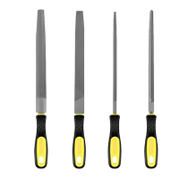 File grinding tool set alloy woodworking tool triangular file with medium teeth and fine mesh small semi-circular fitter file