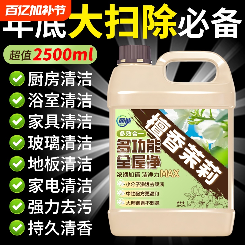 Multi-Purpose Cleaner, Powerful Stain Remover, Special for Housekeeping and Cleaning, Tile Bathroom Descaling, Floor Cleaning, Kitchen Cleaning