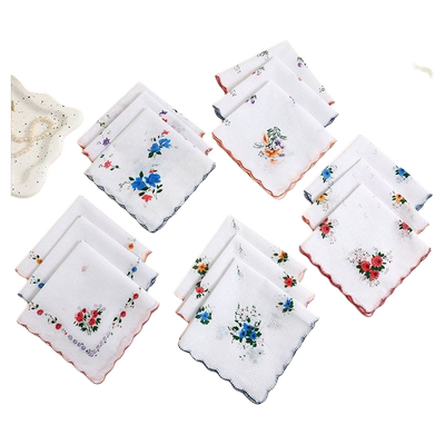 女士纯棉男女手帕纯女小方巾擦汗古风随身吸汗老式薄款纯棉手绢布