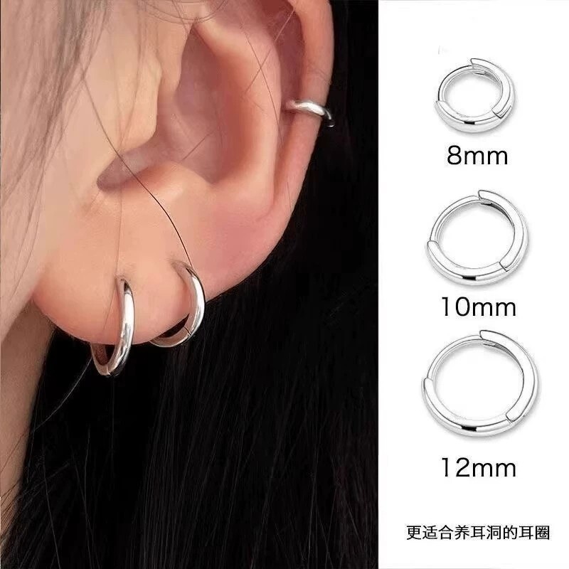 Серьги, сережные кольца, гвозди из ушной кости, проколотые уши, ниша, высококлассный сенсорный круг, круглые пряжки для ушей, серьги, серьга, женщина-гигант, привлекательная