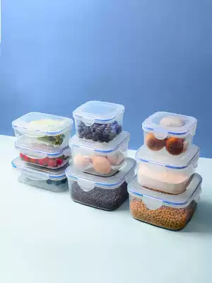 Fresh-keeping box Bento box Plastic student bento box set office worker separation sealed lunch box storage microwave insulation