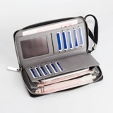 Длинный бумажник, маленькая сумка клатч с молнией, вместительная и большая универсальная сумка с петлей на руку, длина макси