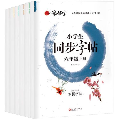 小学生同步字帖 一二三四五六七年级上下册罗扬字帖同步人教版教材一年级练字楷书好字一笔