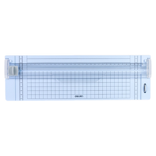 得力切纸刀小型裁纸刀裁纸机切纸机多功能裁剪纸张照片手工纸平整防割手裁切神器替换手工迷你照片剪裁切纸