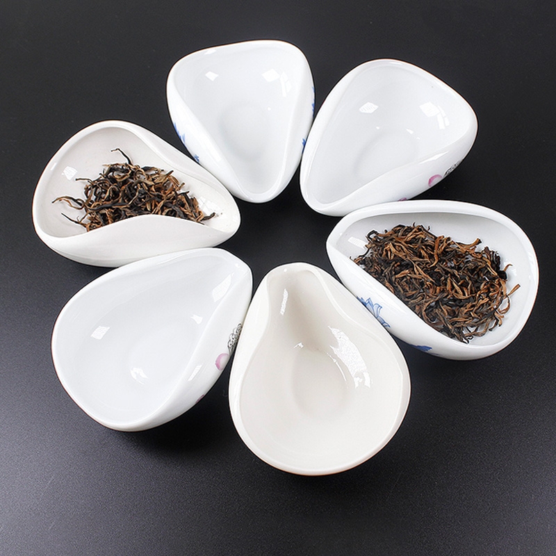 茶蓮白磁茶鑑賞禅セラミック茶道茶道アクセサリー茶セットソーサーレトロティースプーンセット茶投げ