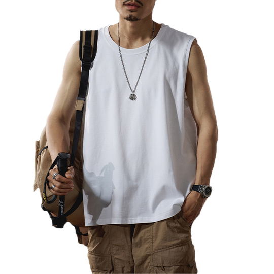 American cotton sleeveless vest | Over 15,000 additional purchases