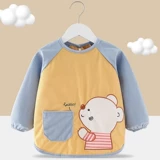 Детский защитный водонепроницаемый нагрудник, демисезонный фартук для еды, слюнявчик подходит для мужчин и женщин, анти-грязь, сзади на завязках