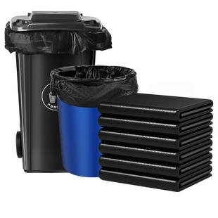 汉世刘家垃圾袋大号商用加厚黑色特大超大酒店厨房60*80环卫实惠