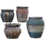 Керамический дышащий цветочный горшок, маленький креативный комплект