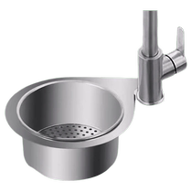 Kitchen sink special swan drain basket stainless steel hanging drain rack dry and wet separation hook garbage filter basket