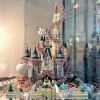 Fantasy castle building block model assembly