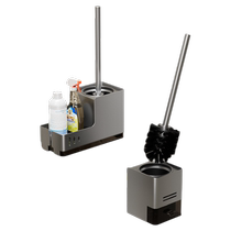 Toilet brush wall-mounted punch-free storage rack for home use without dead corners bathroom brush bathroom drain cleaning artifact