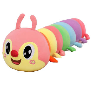 毛毛虫毛绒玩具抱枕安抚玩偶长条枕头女生礼物床上侧睡觉夹腿公仔