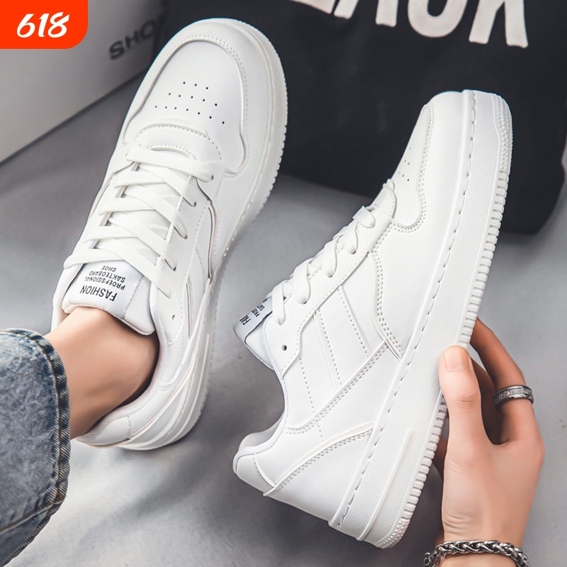 Air Force Pure White Sneakers, White Shoes with Height Increase, Crackle Pattern Sports Shoes, Men's Shoes J1, Women's Shoes, Children's Shoes, Casual Lace-Up Panda Shoes
