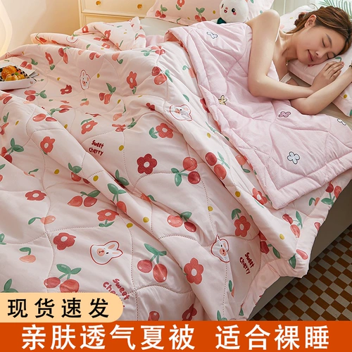 Летнее стеганое одеяло можно вымыть летом, а кондиционер был кондиционирован воздухом кондиционером и был промыт одним летним одеялом.