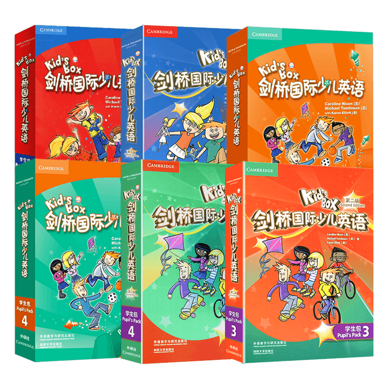 级别任选 Kid's Box剑桥国际少儿英语第二版学生包1一2二3三4四5级点读版剑桥少儿英语用书 KB剑桥英语光盘互动DVD指导用书5-12岁