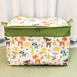 Canvas Storage Bag Eva Large Capacity thickened Storage Toys Handy Gadget Moving Clothes Quilt Fabric Bedroom with Lid