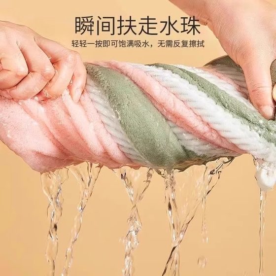 双层加厚干发帽女超强吸水擦头洗头速干包头发毛巾新款包头巾浴帽