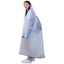 Childrens raincoat boys and girls 2023 new middle school students and primary school students special long full-body poncho backpack heavy rain