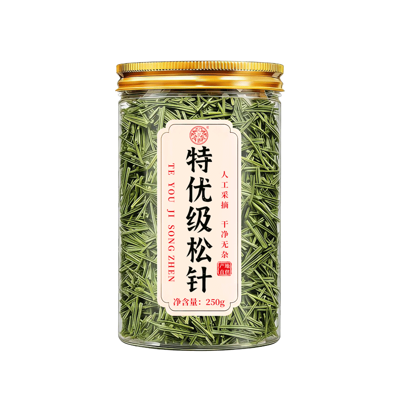 松针茶长白山野生秦岭马尾的功效特级正品官方旗舰店新货无硫
