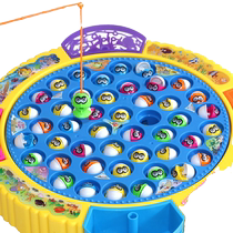 Childrens electric fishing puzzle toy baby girl 2 kitten playing 4 morning teaching 1 - 3 years old 3 and a half set