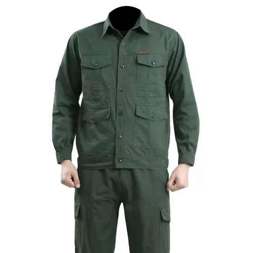 Хлопковый износостойкий камуфляжный комбинезон