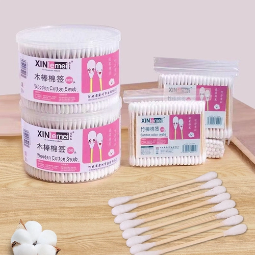 Ватные палочки, хлопковая ухочистка, одноразовая чистящая палочка, 2000 шт, 100 шт