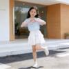 2026 new summer Korean style girls pure cotton short-sleeved T-shirt set baby tops and pants and skirts two-piece set thin section