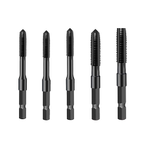 Hand electric drill tap tap with cobalt hexagonal handle machine tip straight groove tapping electric tapping drill bit m4m6m10