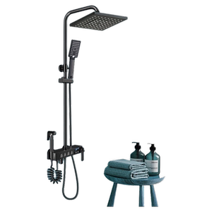 淋浴花洒套装多档家用恒温数显浴室冷热沐浴增压洗澡浴室花洒套装