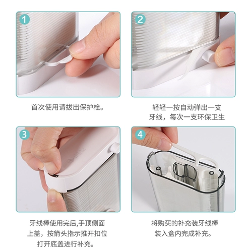 Автоматическая зубная нить, портативная гигиеническая коробка для хранения для домашнего использования