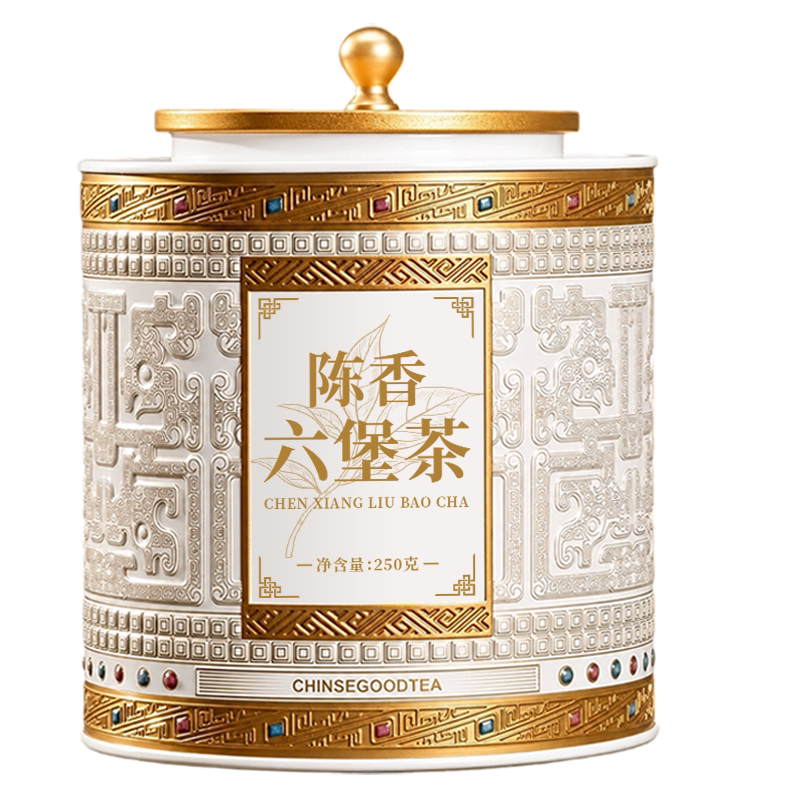 廣西陳香六堡茶正宗8年陳化窖藏黑茶御興官方旗艦店中秋送禮250g-淘寶