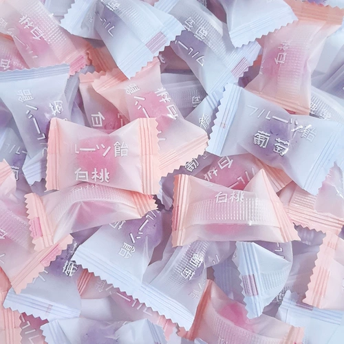 Белая персиковая конфеты японские фрукты жесткие конфеты высокая стоимость повседневной закуски свадебные конфеты онлайн знаменитость виноградные мяты конфеты