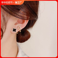 Модная серебряная игла, изысканные универсальные серьги, серебро 925 пробы, простой и элегантный дизайн, микроинкрустация, коллекция 2023