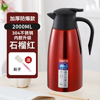 Красный термос из нержавеющей стали, нержавеющая сталь AISI 304