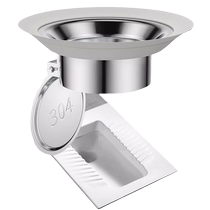 Toilet deodorant blocker squat toilet baffle stainless steel squat toilet cover hole plug toilet deodorant artifact