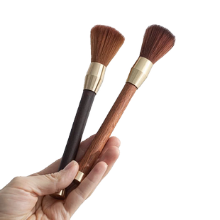 咖啡毛刷磨豆机清理刷子台面清洁软毛刷不掉毛咖啡粉笔刷无压实木