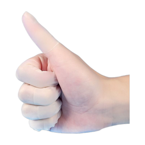 橡胶防滑手指套耐磨加厚乳胶防护分翻页指套教师护手指保护防水