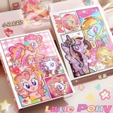 Радужная пони, карточная книга, вместительная и большая система хранения, высококачественный брендовый картхолдер, альбом для карточек для школьников, маленькие радужные карточки, отрывной лист